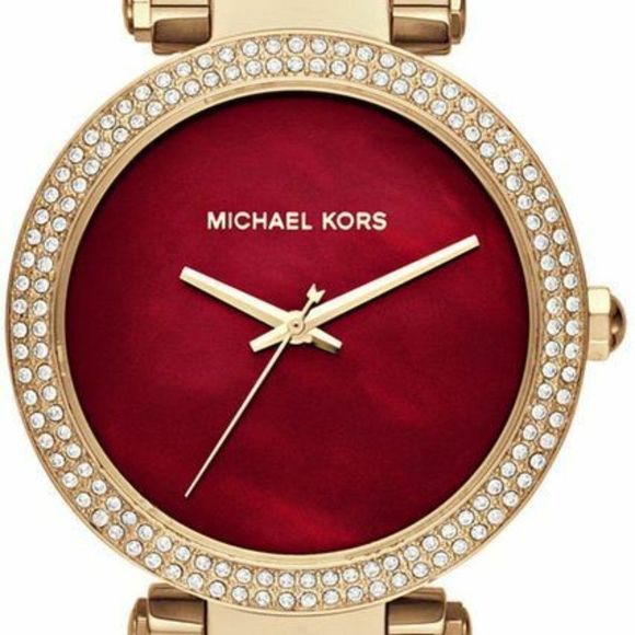 New Michael Kors 39mm Parker Red Watch! w/ box - Picture 1 of 3